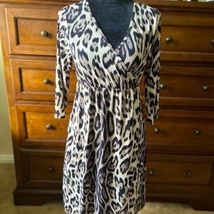 Sew In Love Leopard Midi Dress with Pockets!